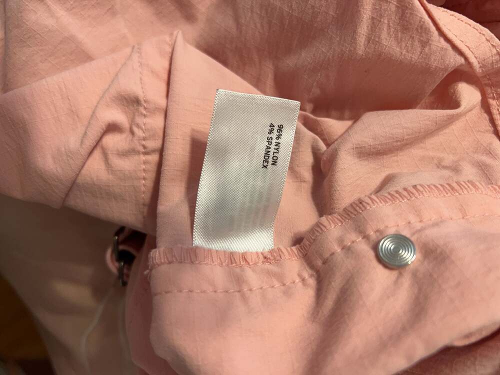 Duluth Trading Co. Women's Pink Nylon Spandex Cargo Overall Shorts Size XL - Picture 4 of 4